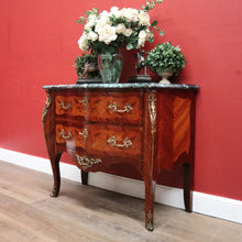 Load image into Gallery viewer, x SOLD Antique French Mahogany and Marble Top Chest of Drawers, Hall Cabinet, Chest. B11331
