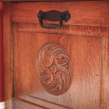 Load image into Gallery viewer, x SOLD Antique French Blanket Box, Oak Coffer or Coffee Table with Carved Detail. B11626
