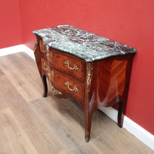 Load image into Gallery viewer, x SOLD Antique French Mahogany and Marble Top Chest of Drawers, Hall Cabinet, Chest. B11331
