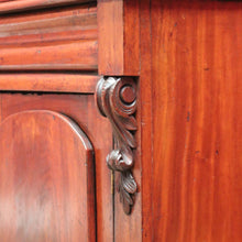 Load image into Gallery viewer, Antique Australian Cedar Two-Height Bookcase or China Cabinet with Shield Doors. B11777
