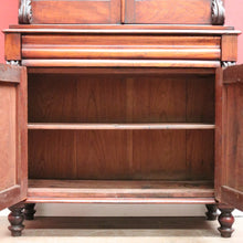 Load image into Gallery viewer, Antique Australian Cedar Two-Height Bookcase or China Cabinet with Shield Doors. B11777
