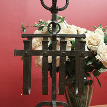 Load image into Gallery viewer, x SOLD Antique French Hand-Forged Magazine Rack with Ashtray, Magazine Holder. B11424
