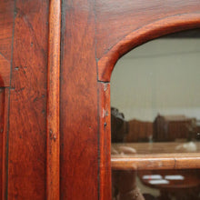 Load image into Gallery viewer, Antique Australian Cedar Two-Height Bookcase or China Cabinet with Shield Doors. B11777
