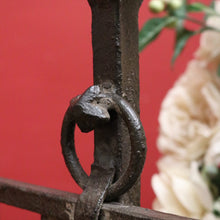 Load image into Gallery viewer, x SOLD Antique French Hand-Forged Magazine Rack with Ashtray, Magazine Holder. B11424
