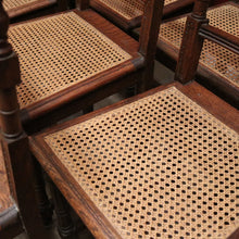 Load image into Gallery viewer, Set of 12 Antique French Dining Chairs or Oak and Cane Kitchen Chairs. B11959
