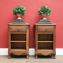 Load image into Gallery viewer, x SOLD A Pair of French Bedside Cabinets or Lamp Tables, Open Fronted Side Tables. B11962
