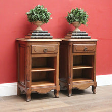 Load image into Gallery viewer, x SOLD A Pair of French Bedside Cabinets or Lamp Tables, Open Fronted Side Tables. B11962
