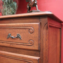 Load image into Gallery viewer, x SOLD French Entry or Foyer Chest, Three Drawer Chest of Drawers with Brass Handles. B11914
