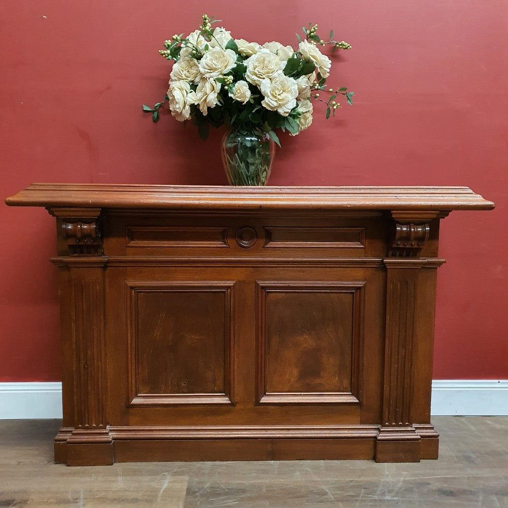 Antique Australian Cedar Shop Counter, or Small Home Bar with a storage Shelf. B12177