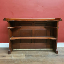 Load image into Gallery viewer, Antique Australian Cedar Shop Counter, or Small Home Bar with a storage Shelf. B12177
