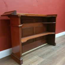 Load image into Gallery viewer, Antique Australian Cedar Shop Counter, or Small Home Bar with a storage Shelf. B12177
