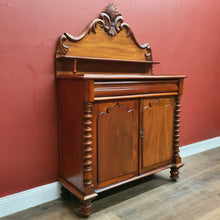 Load image into Gallery viewer, Antique Australian Cedar Two Door Chiffonier or Sideboard with Backboard and Drawer. B12174
