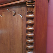 Load image into Gallery viewer, Antique Australian Cedar Two Door Chiffonier or Sideboard with Backboard and Drawer. B12174
