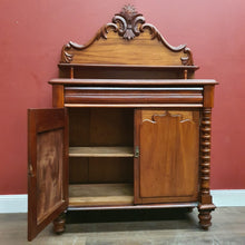 Load image into Gallery viewer, Antique Australian Cedar Two Door Chiffonier or Sideboard with Backboard and Drawer. B12174
