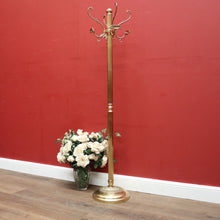 Load image into Gallery viewer, x SOLD French Brass Coat Rack, Free Standing Revolving Coat Tree Hat Scarf Rack. B11661
