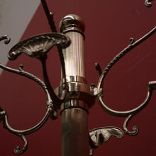 Load image into Gallery viewer, x SOLD French Brass Coat Rack, Free Standing Revolving Coat Tree Hat Scarf Rack. B11661
