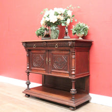 Load image into Gallery viewer, Antique French Oak Hall Cabinet or Sideboard, Two-drawer Entry Or Foyer Cupboard. B11981
