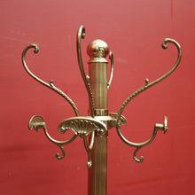 Load image into Gallery viewer, x SOLD French Brass Coat Rack, Free Standing Revolving Coat Tree Hat Scarf Rack. B11661
