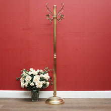 Load image into Gallery viewer, x SOLD French Brass Coat Rack, Free Standing Revolving Coat Tree Hat Scarf Rack. B11661
