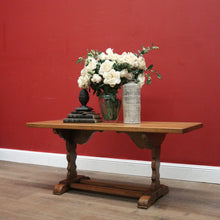 Load image into Gallery viewer, X SOLD Vintage French Coffee Table, Country France Twin Stretcher Base Coffee Table. B11402
