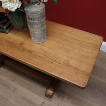 Load image into Gallery viewer, X SOLD Vintage French Coffee Table, Country France Twin Stretcher Base Coffee Table. B11402
