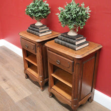 Load image into Gallery viewer, x SOLD A Pair of French Bedside Cabinets or Lamp Tables, Open Fronted Side Tables. B11962
