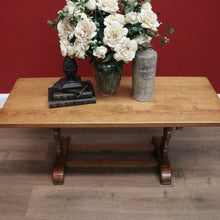 Load image into Gallery viewer, X SOLD Vintage French Coffee Table, Country France Twin Stretcher Base Coffee Table. B11402
