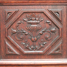 Load image into Gallery viewer, Antique French Oak Hall Cabinet or Sideboard, Two-drawer Entry Or Foyer Cupboard. B11981
