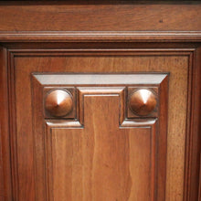 Load image into Gallery viewer, x SOLD Antique French Walnut Breakfront 3 Drawer Sideboard with Carved Backboard. B11930
