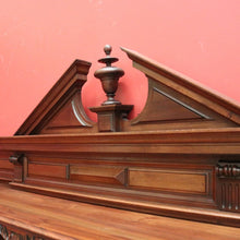 Load image into Gallery viewer, x SOLD Antique French Walnut Breakfront 3 Drawer Sideboard with Carved Backboard. B11930
