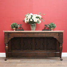 Load image into Gallery viewer, x SOLD Antique French Oak and Marble Hall Table, Sideboard or Foyer Entry Table, B11933
