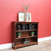 Load image into Gallery viewer, x SOLD Antique French Mahogany Open Fronted Bookcase,  China Cabinet Adjustable Shelves. B11697
