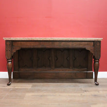 Load image into Gallery viewer, x SOLD Antique French Oak and Marble Hall Table, Sideboard or Foyer Entry Table, B11933
