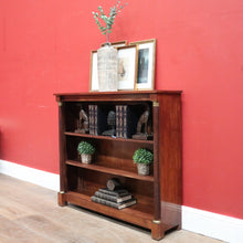 Load image into Gallery viewer, x SOLD Antique French Mahogany Open Fronted Bookcase,  China Cabinet Adjustable Shelves. B11697
