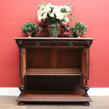 Load image into Gallery viewer, Antique French Oak Hall Cabinet or Sideboard, Two-drawer Entry Or Foyer Cupboard. B11981
