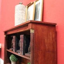 Load image into Gallery viewer, x SOLD Antique French Mahogany Open Fronted Bookcase,  China Cabinet Adjustable Shelves. B11697
