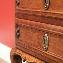 Load image into Gallery viewer, x SOLD Antique French Lamp or Side Table, or 2-Drawer Bedside Table or Cabinet. B11705
