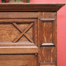 Load image into Gallery viewer, x SOLD Antique French oak Sideboard, Two Drawer 2 Door Hall or Entry Cabinet. B11539
