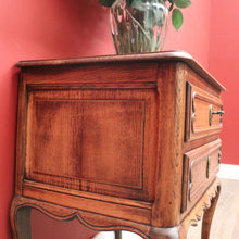 Load image into Gallery viewer, x SOLD Antique French Lamp or Side Table, or 2-Drawer Bedside Table or Cabinet. B11705
