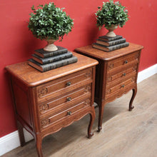 Load image into Gallery viewer, x SOLD Pair of Vintage French Bedside Table or Cabinets, Lamp Side Tables. B11523
