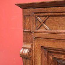 Load image into Gallery viewer, x SOLD Antique French oak Sideboard, Two Drawer 2 Door Hall or Entry Cabinet. B11539
