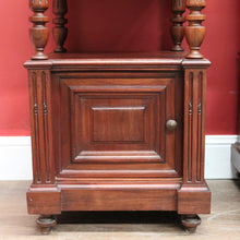 Load image into Gallery viewer, x SOLD Pair of Antique French Bedside Cabinet or Lamp Side Tables with Marble Tops. B11381
