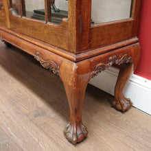 Load image into Gallery viewer, x SOLD Antique China Cabinet - Ricketts and Thorp Australian Glass Shelf Display Cabinet. B11918
