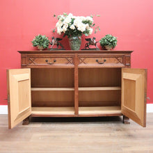 Load image into Gallery viewer, x SOLD Antique French oak Sideboard, Two Drawer 2 Door Hall or Entry Cabinet. B11539
