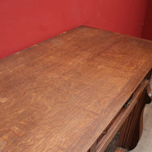 Load image into Gallery viewer, x SOLD Antique French oak Sideboard, Two Drawer 2 Door Hall or Entry Cabinet. B11539
