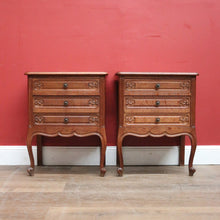 Load image into Gallery viewer, x SOLD Pair of Vintage French Bedside Table or Cabinets, Lamp Side Tables. B11523
