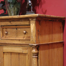 Load image into Gallery viewer, x SOLD Antique French Pine Kitchen Cabinet, Hall Cabinet, Country Farmhouse Charm B11514
