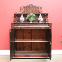 Load image into Gallery viewer, Antique English Rosewood Sideboard, Hall Cabinet, Dining Room Wine Cupboard. B11298
