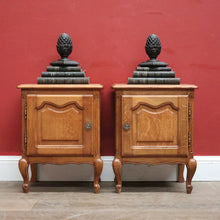 Load image into Gallery viewer, x SOLD Pair of Vintage French Lamp Cabinets, or Bedside Cabinets, or Hall Cupboards. B11790
