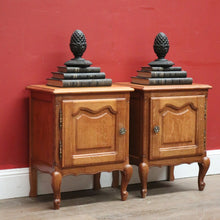 Load image into Gallery viewer, x SOLD Pair of Vintage French Lamp Cabinets, or Bedside Cabinets, or Hall Cupboards. B11790
